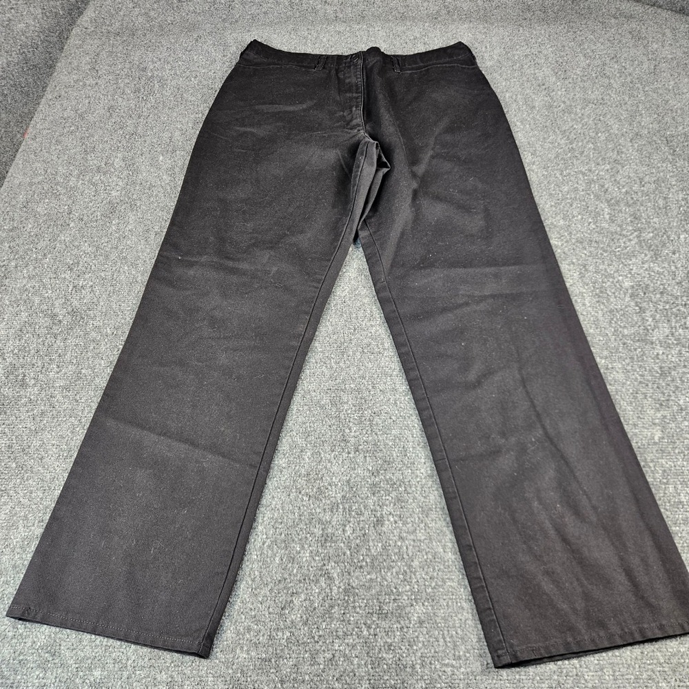 Cintas Susan Fit Black Work Pants Trousers Womens Size 10 RG Straight Leg 390-35